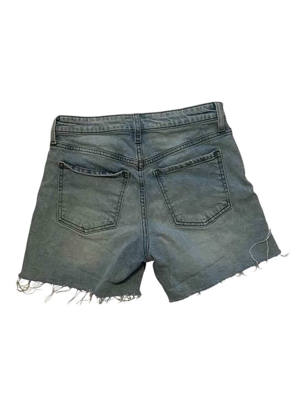 Kut from the Kloth High Rise Jane Long Shorts. Size 0. Light Blue Denim.